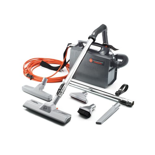 Hoover Commercial Portapower Canister Vacuum Cleaner, Lightweight with Tools, Built in Blower